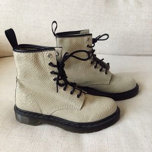 Snake print doc martens